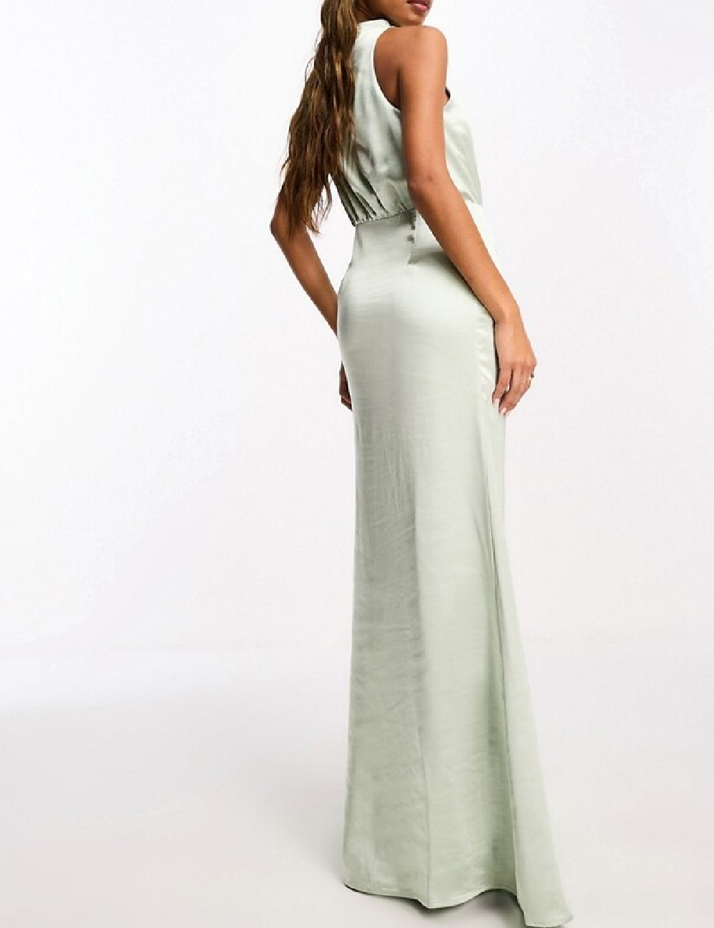 Rochie lunga Pretty Lavish, verde - 1 | YEO