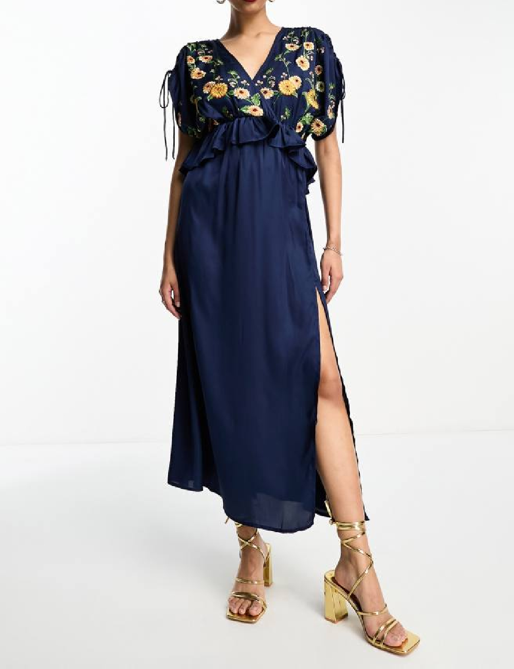 Rochie lunga ASOS, bleumarin inchis