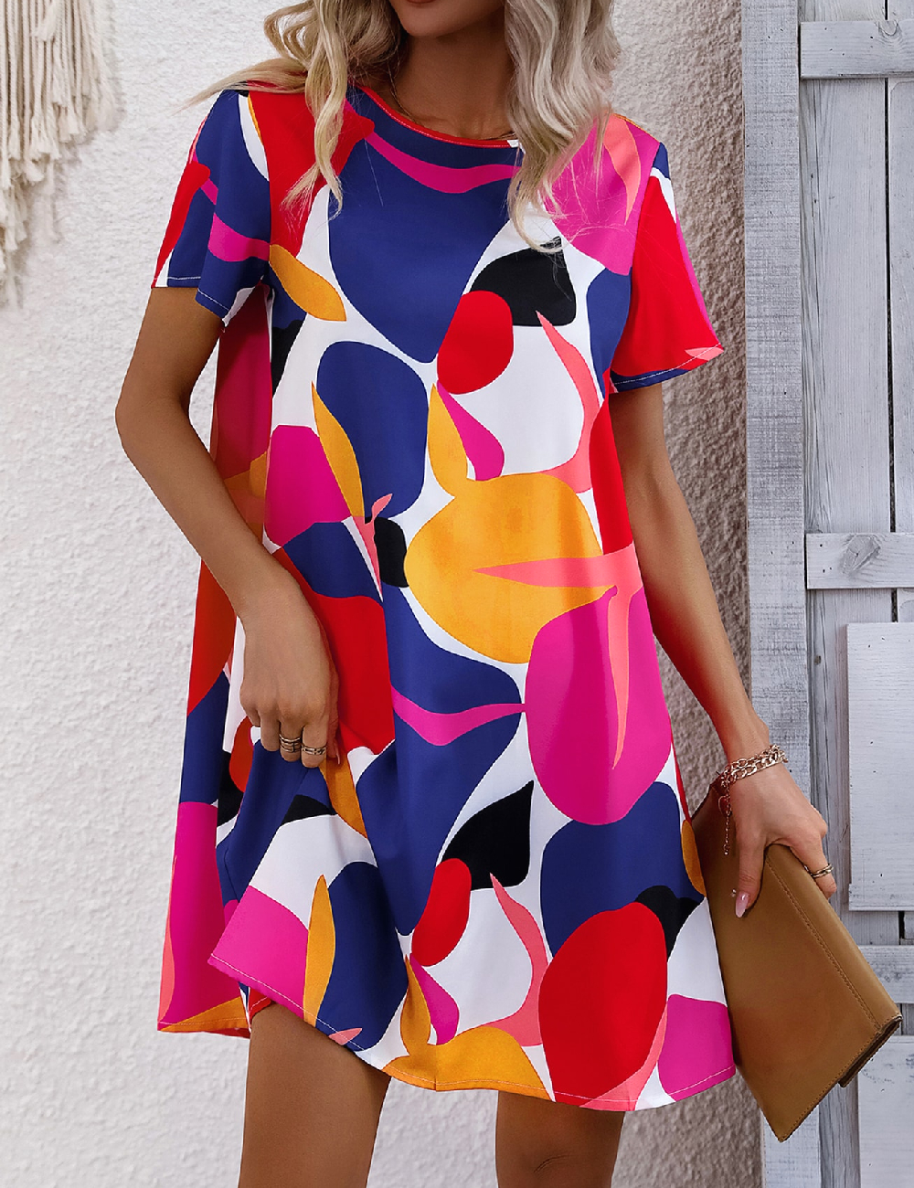 Rochie scurta SHEIN, mix culori