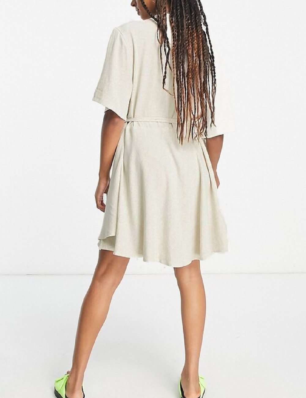 Rochie scurta Weekday, bej - 1 | YEO