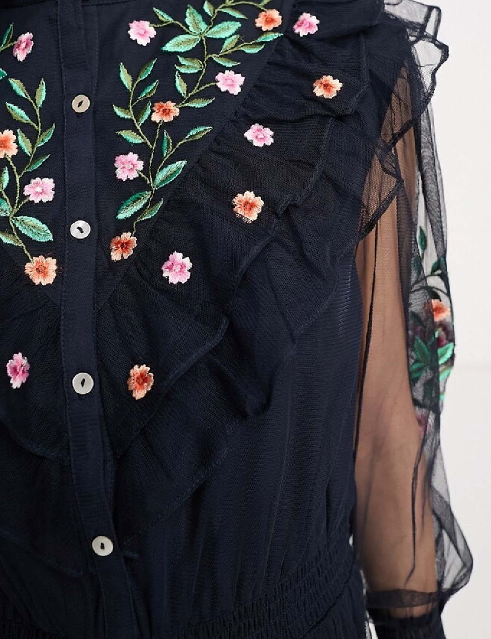 Rochie lunga French Connection, bleumarin inchis - 1 | YEO