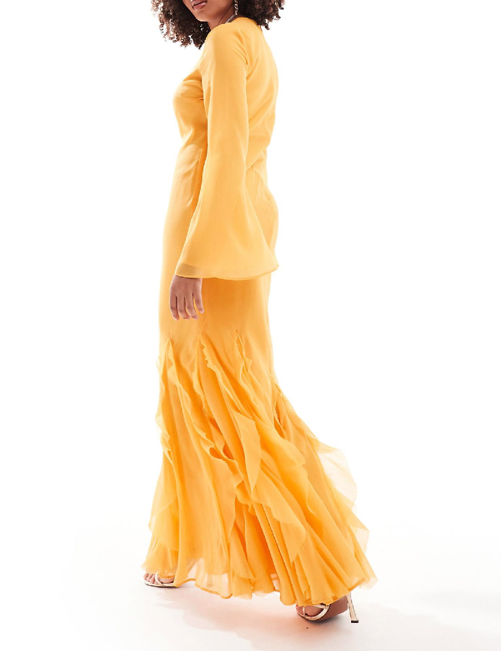 Rochie lunga ASOS, galben - 1 | YEO