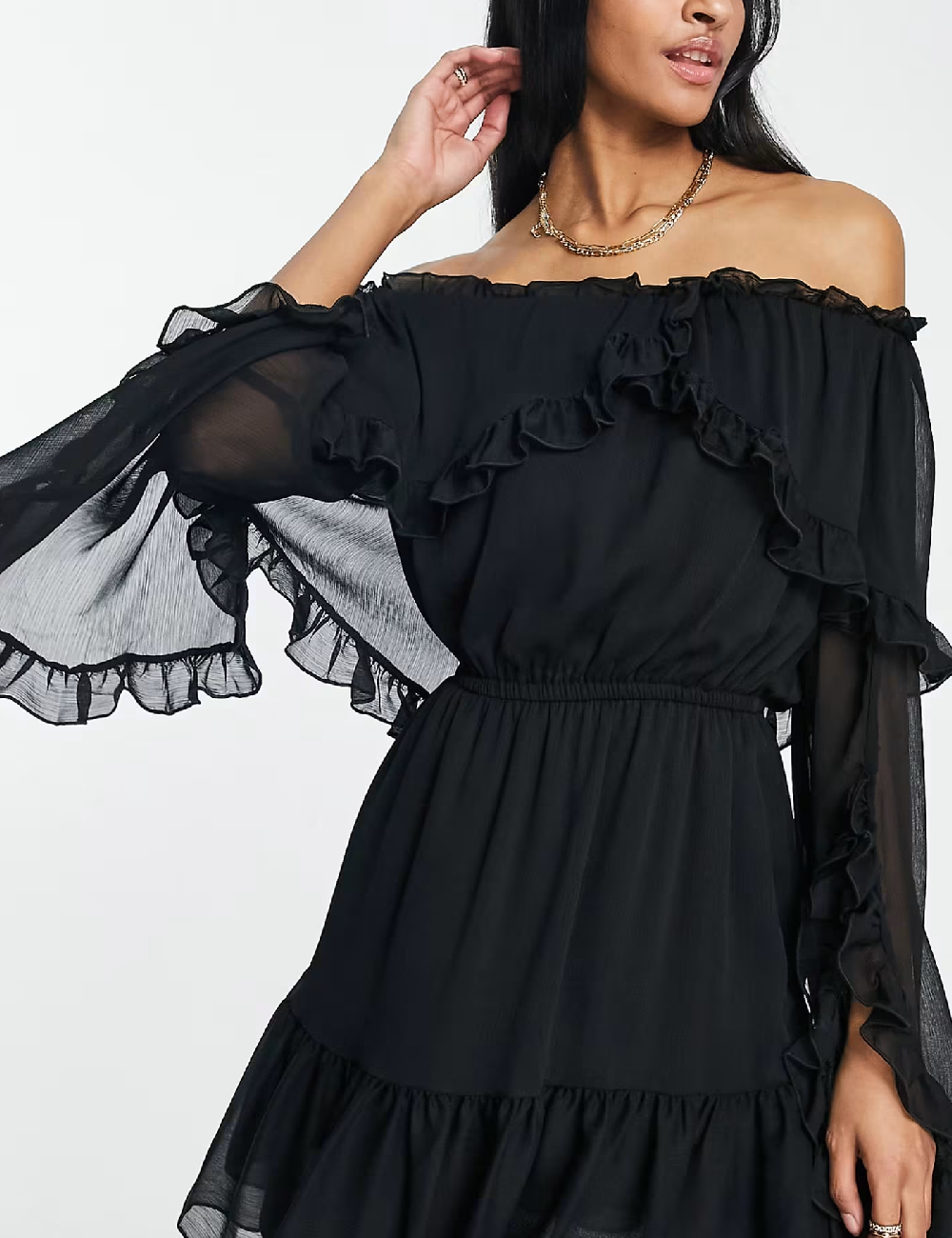 Rochie scurta Top Shop, negru - 1 | YEO