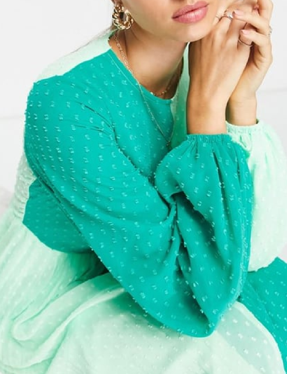 Rochie lunga ASOS, verde - 1 | YEO