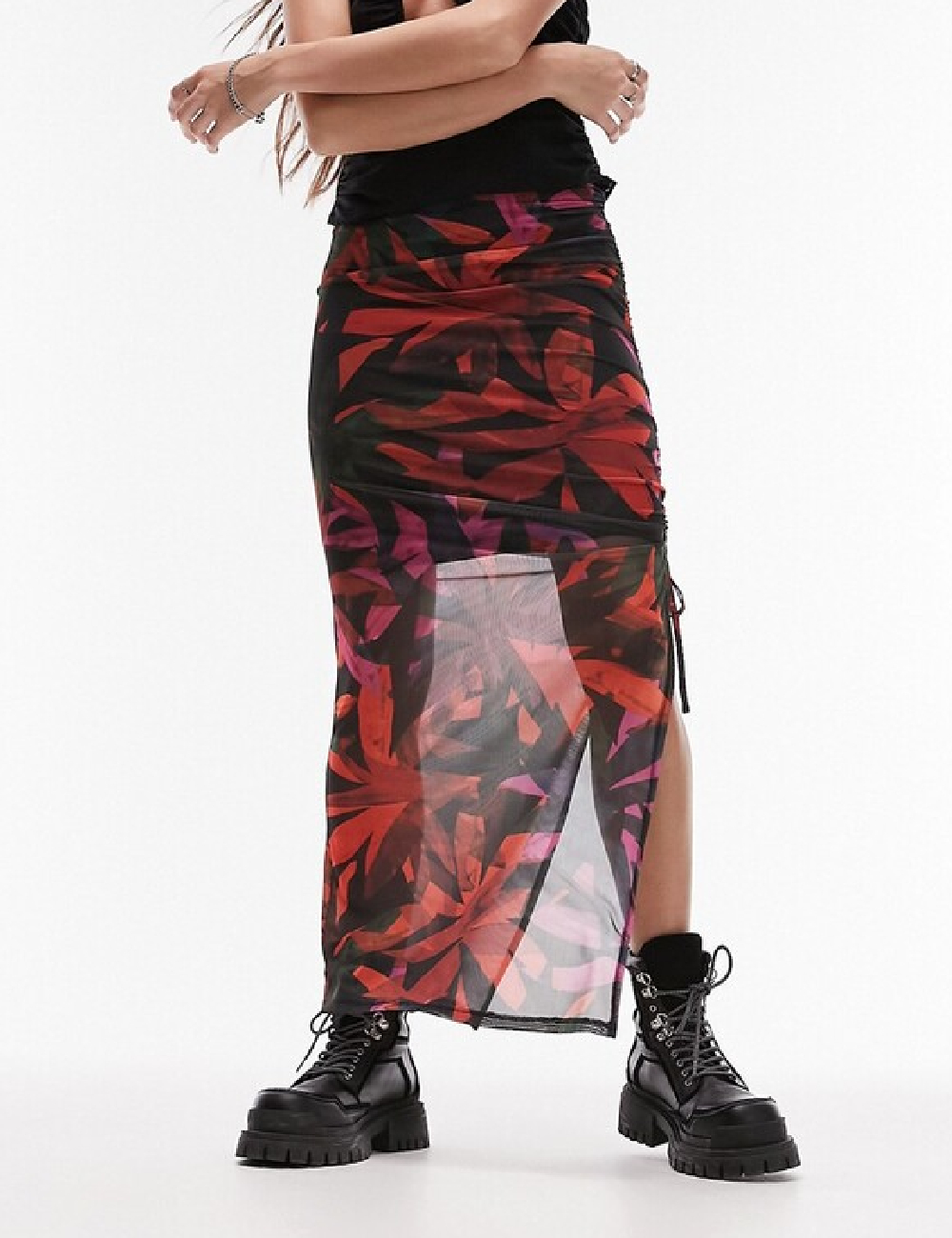 Fusta Top Shop, mix culori