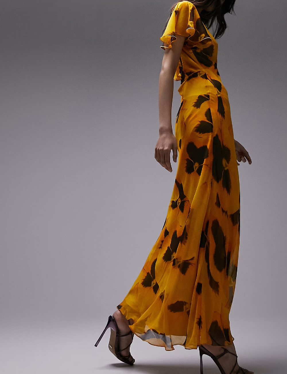 Rochie lunga Top Shop, galben - 1 | YEO