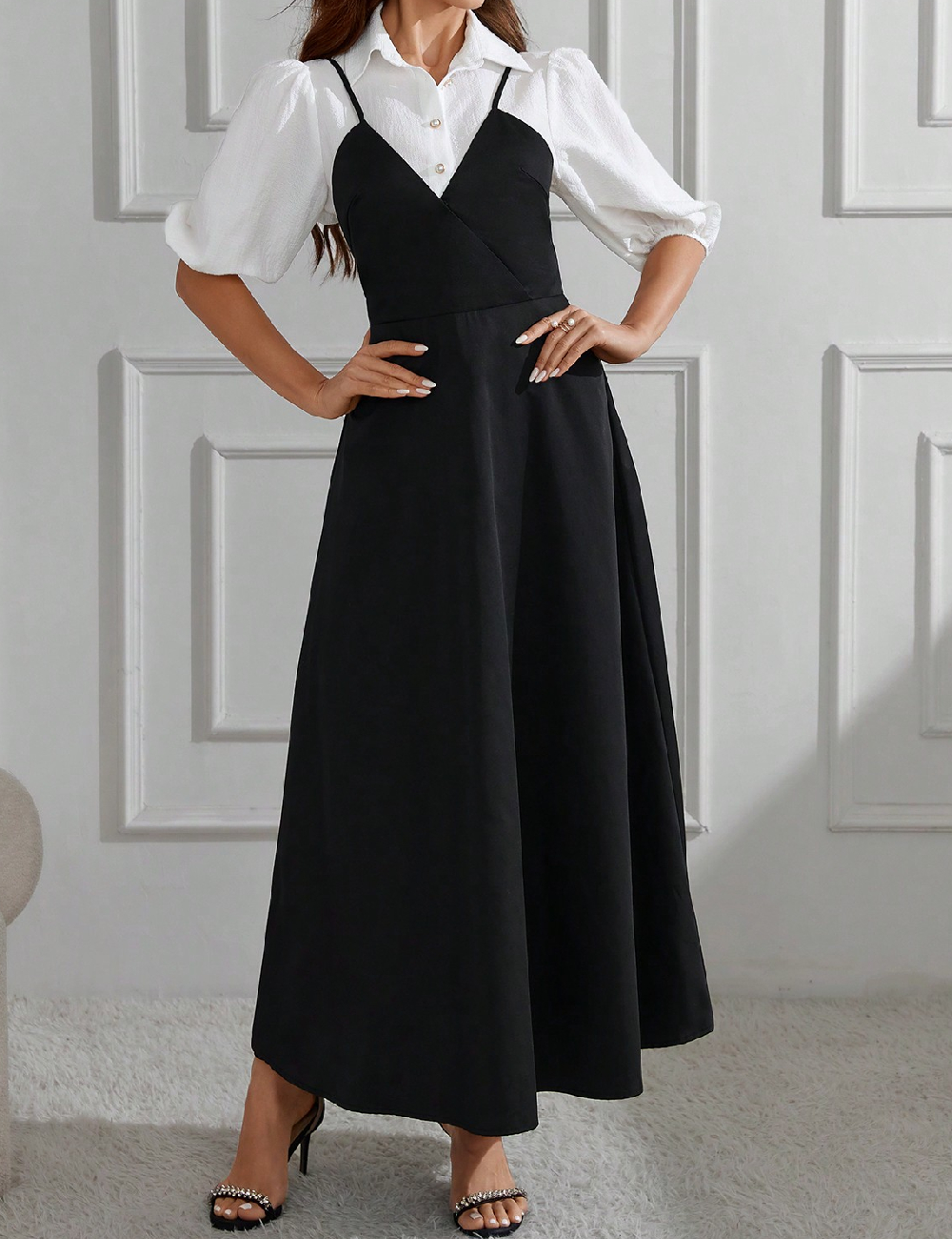 Rochie lunga SHEIN, negru