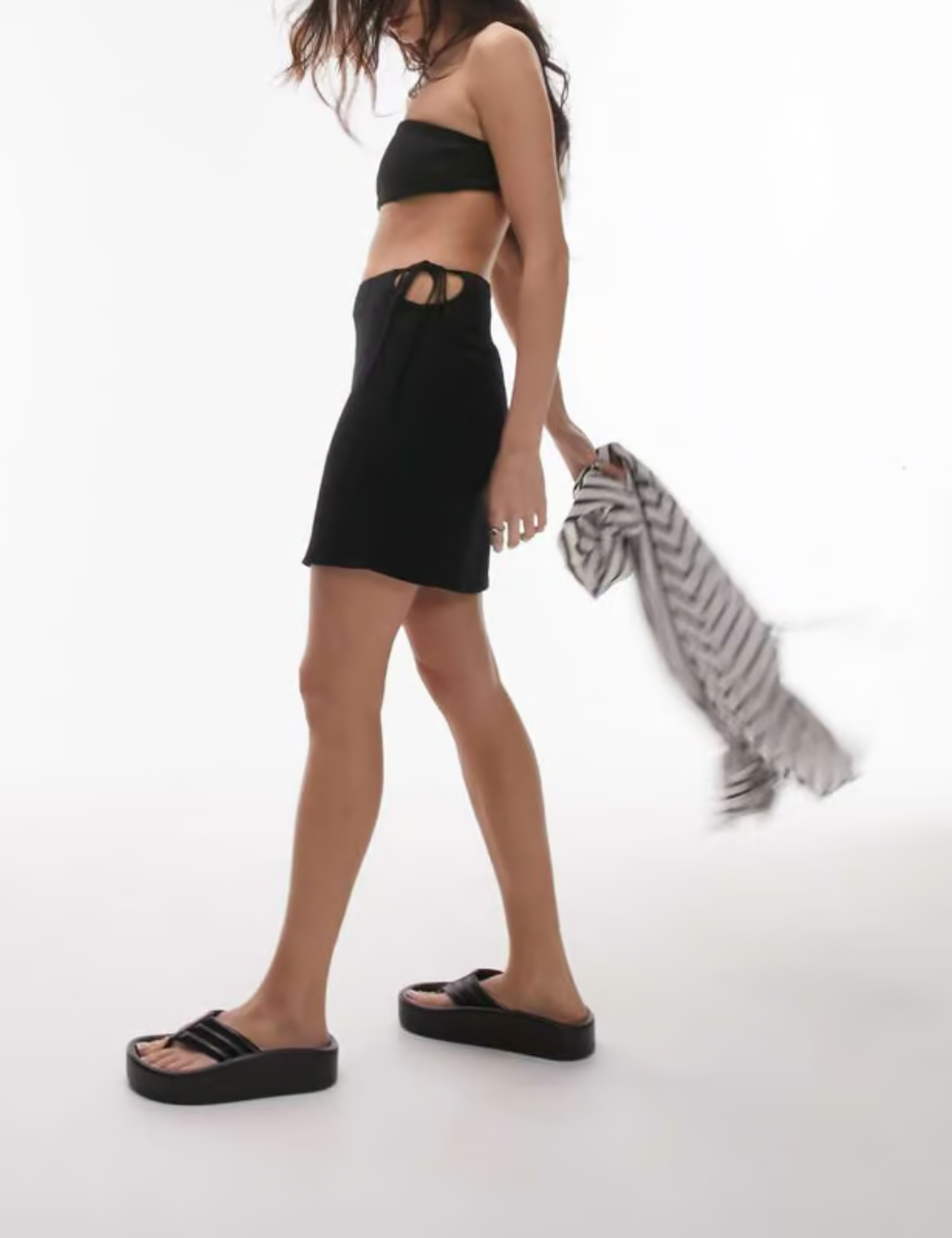 Fusta Top Shop, negru - 1 | YEO