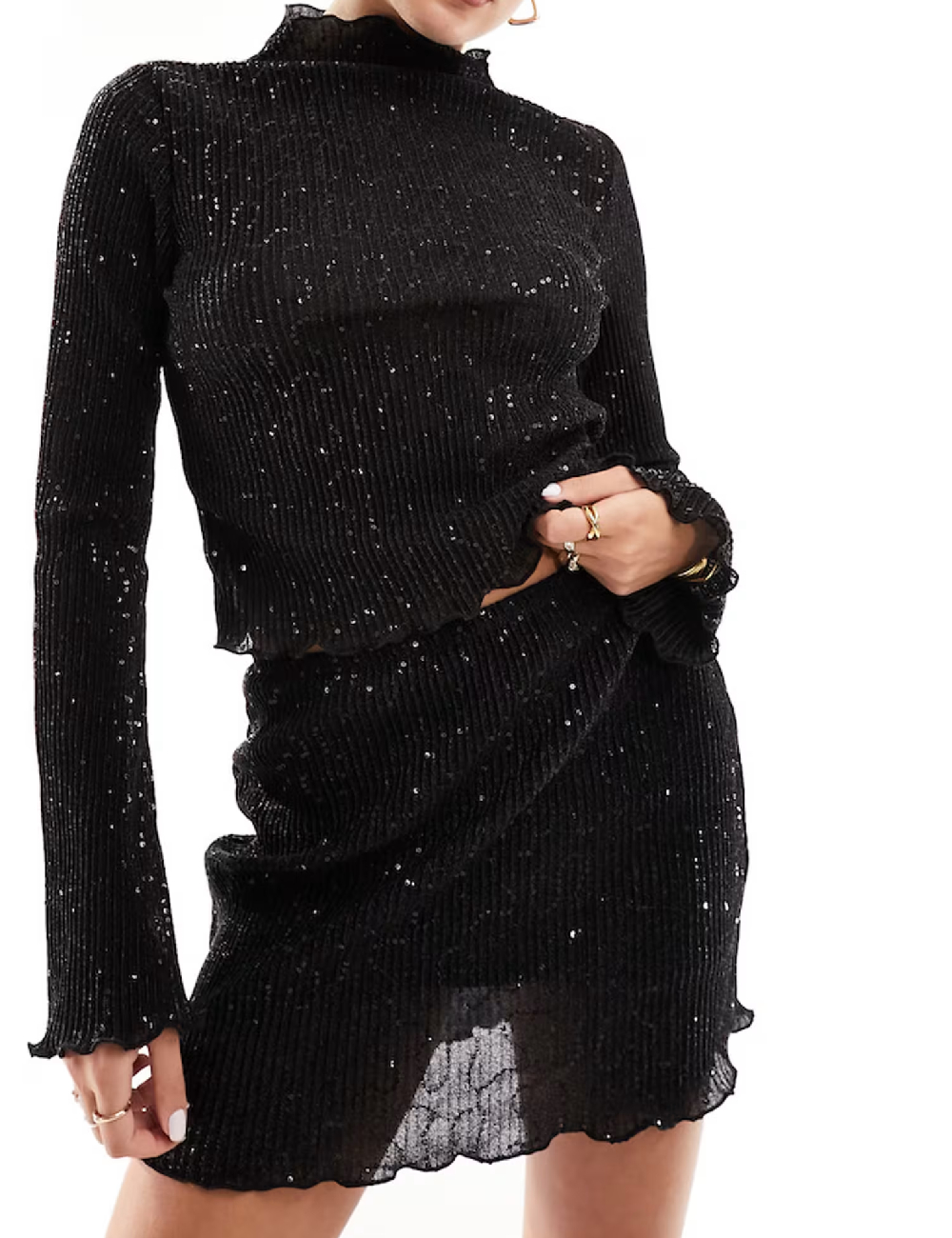 Fusta ASOS, negru
