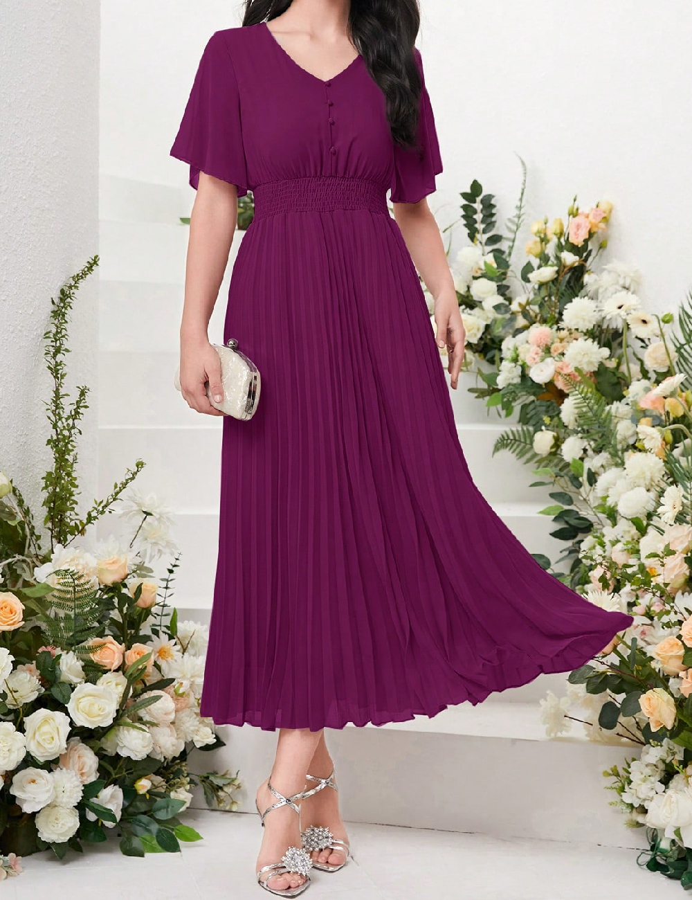 Rochie lunga SHEIN, mov