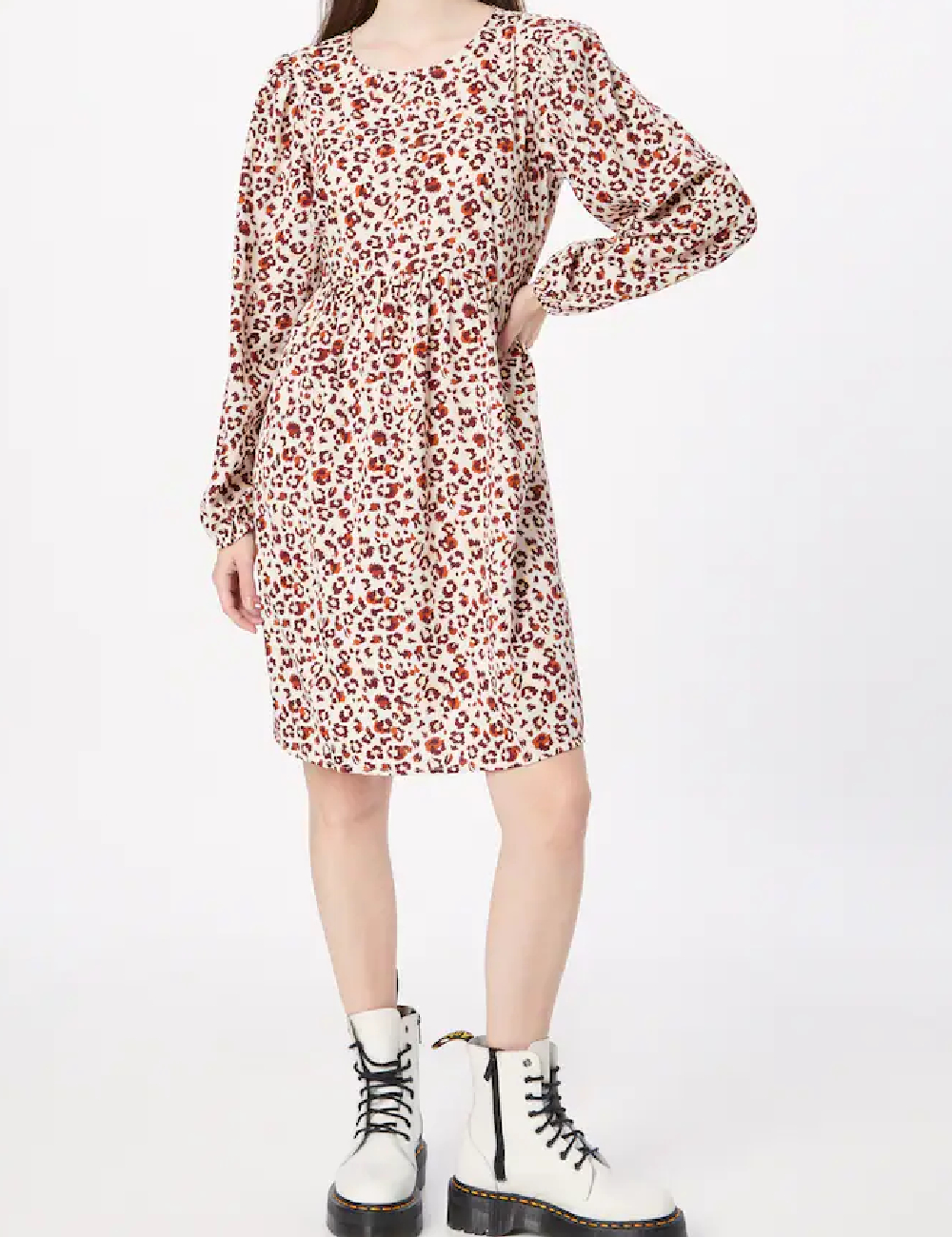 Rochie scurta Pieces, animal print