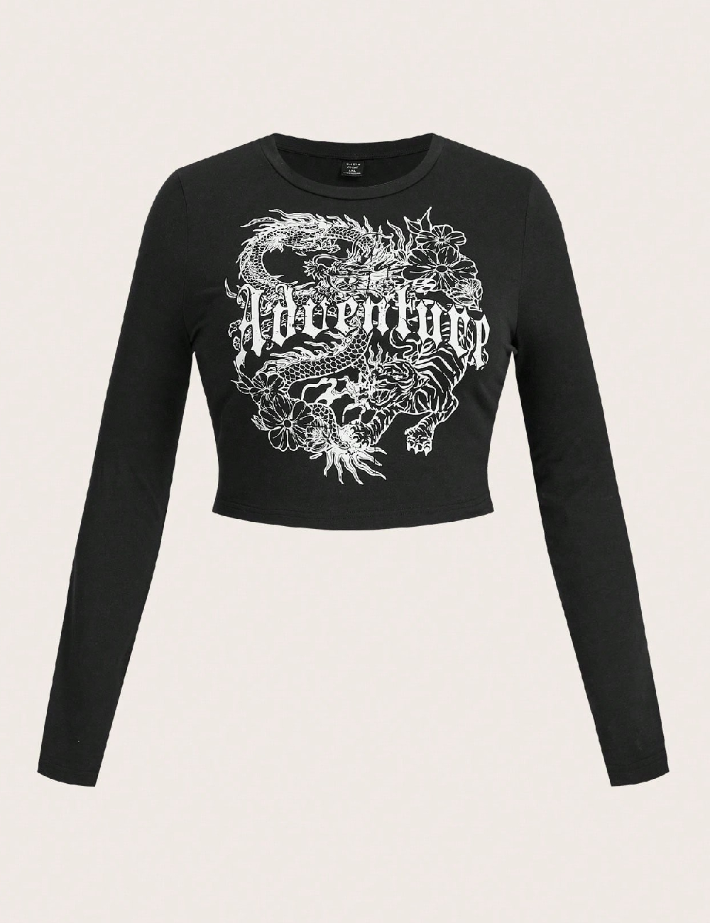Top SHEIN CURVE, negru