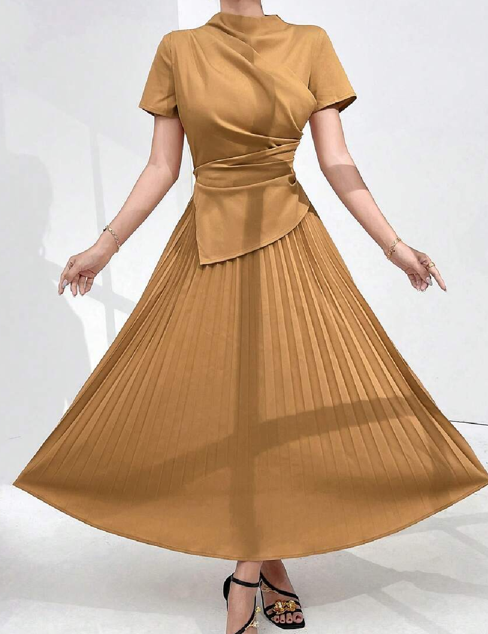 Rochie lunga SHEIN, maro