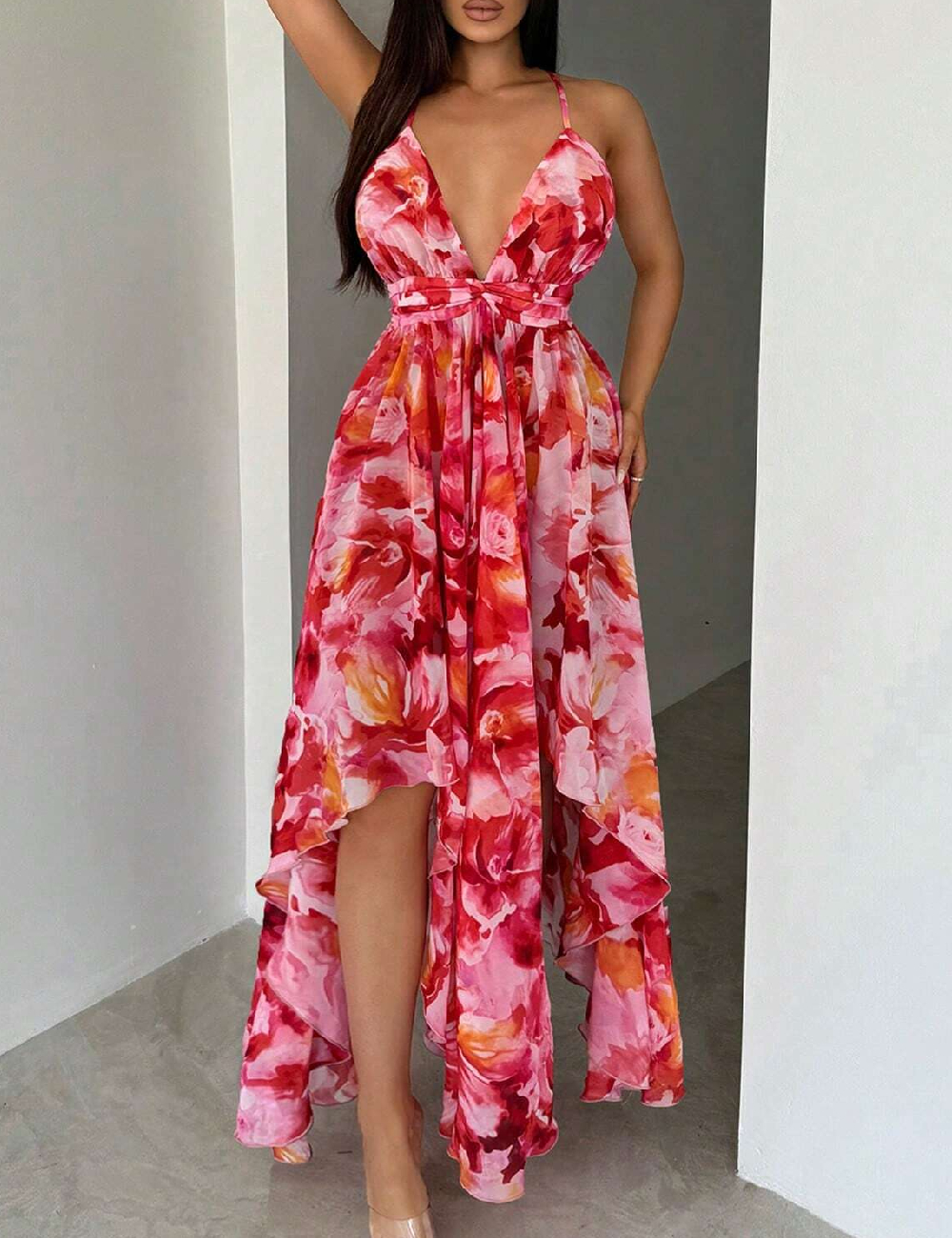 Rochie lunga SHEIN, mix culori