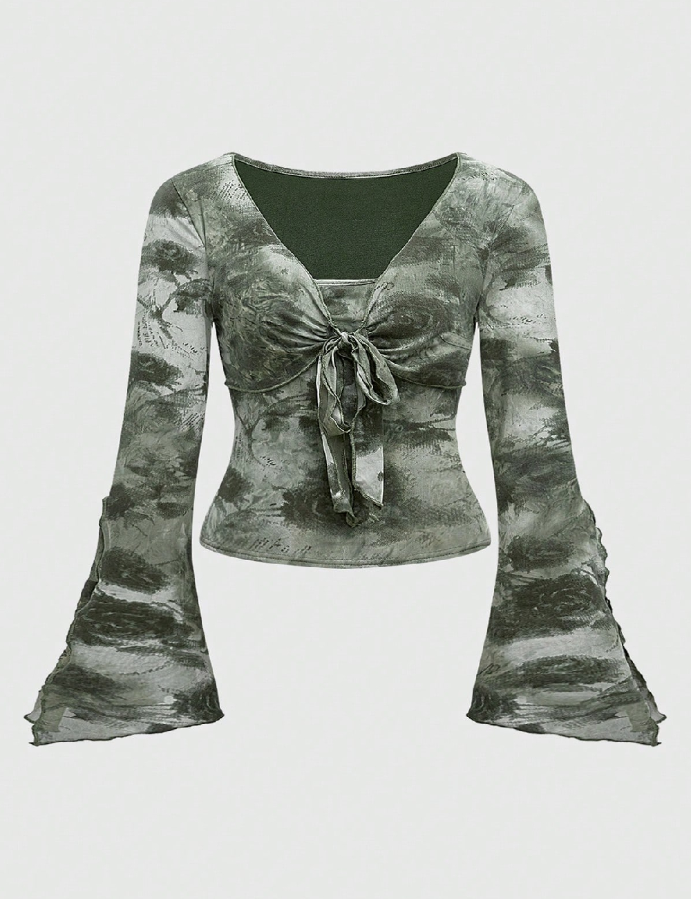 Bluza SHEIN CURVE, verde