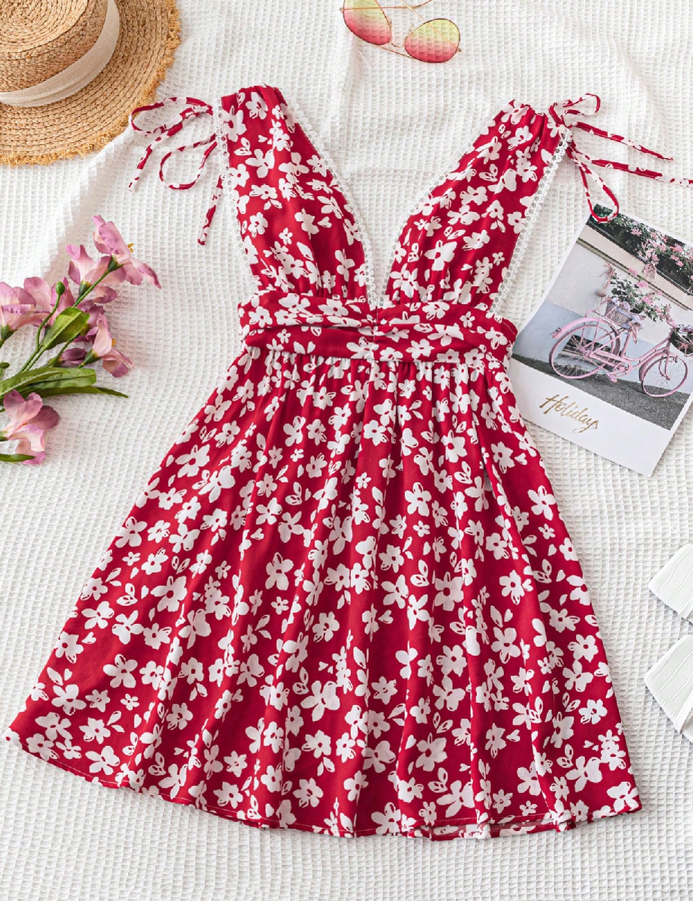Rochie scurta SHEIN, rosu