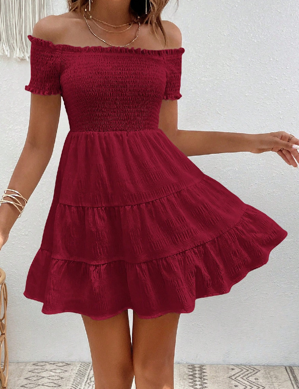 Rochie scurta SHEIN, rosu