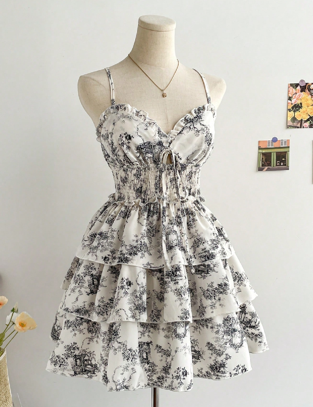 Rochie scurta SHEIN, ecru