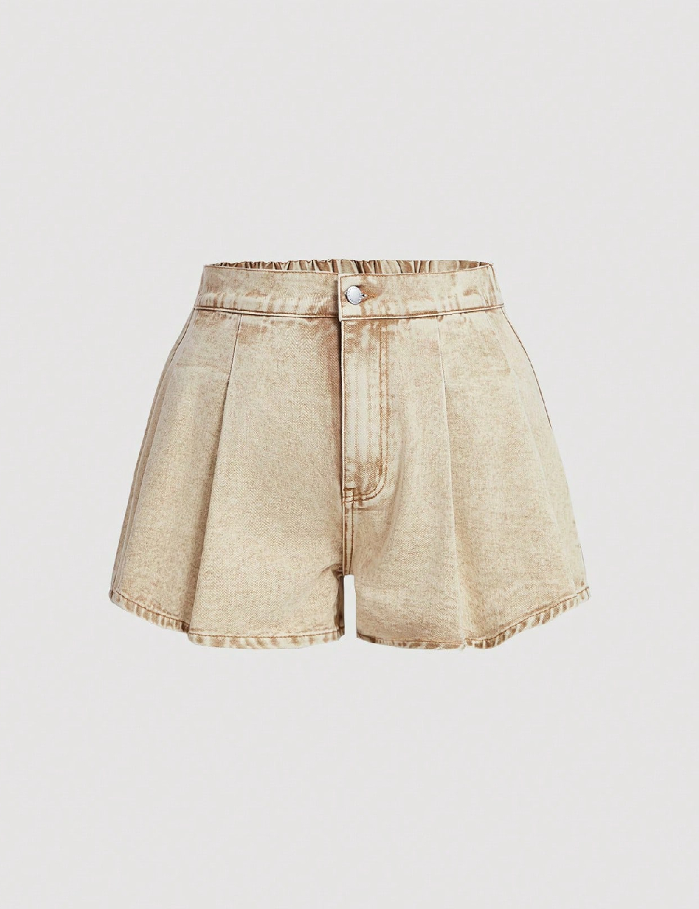 Pantaloni scurti SHEIN CURVE, crem