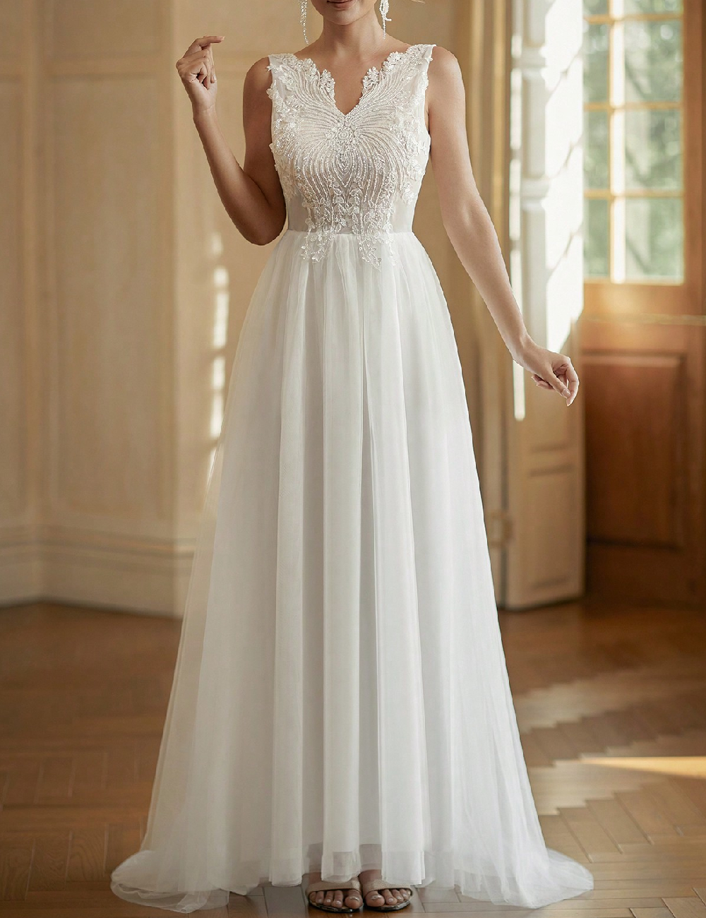 Rochie lunga SHEIN, alb