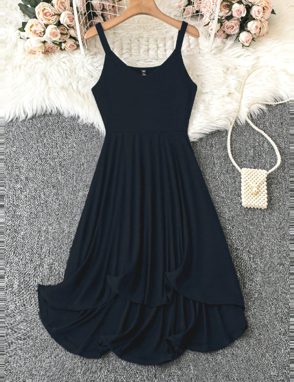 Rochie medie SHEIN CURVE, albastru