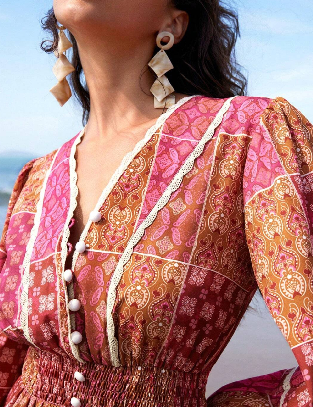 Rochie medie Anewsta, roz - 1 | YEO