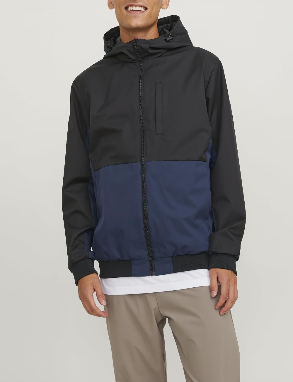 Geaca Jack&Jones, negru/albastru