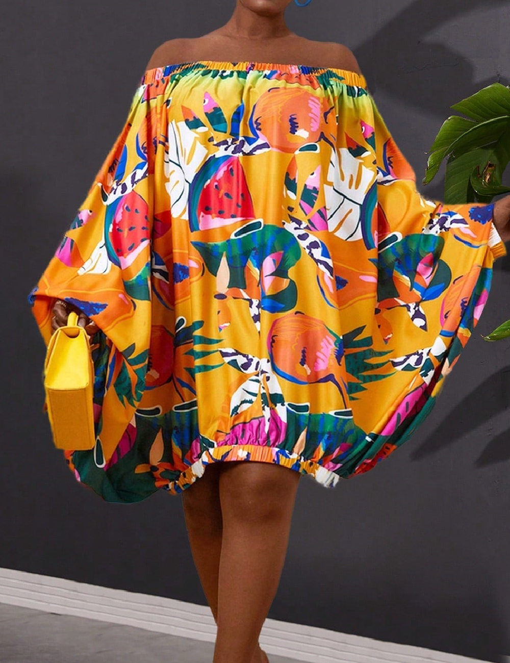 Rochie scurta SHEIN CURVE, mix culori
