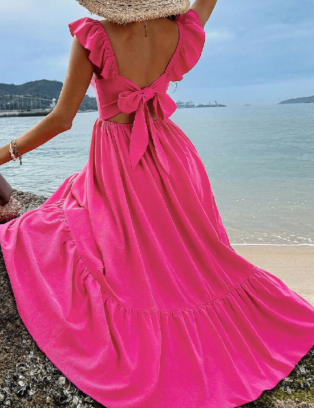 Rochie lunga SHEIN, roz - 1 | YEO