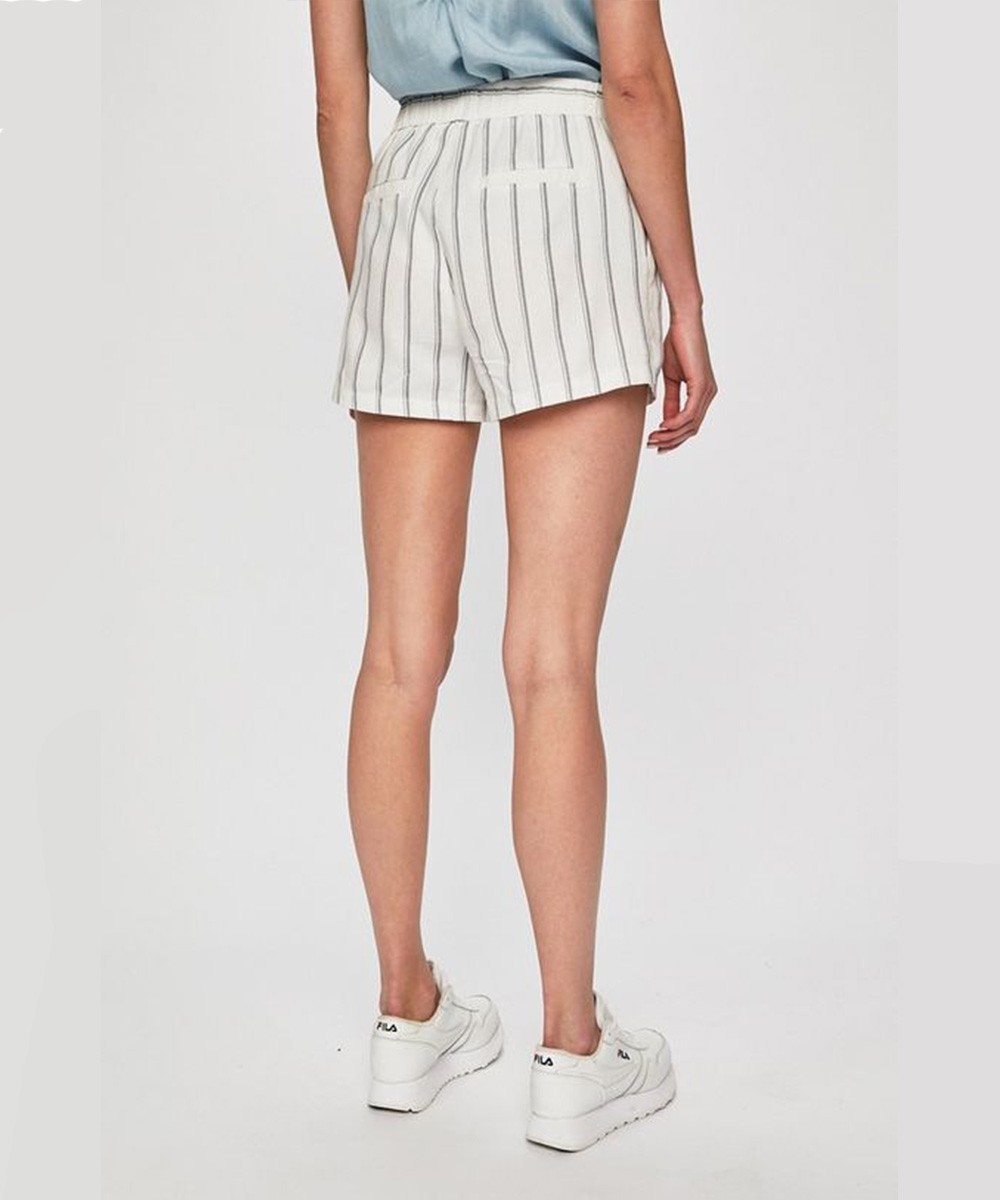 Pantaloni scurti Vero Moda, alb/albastru, S - 1 | YEO