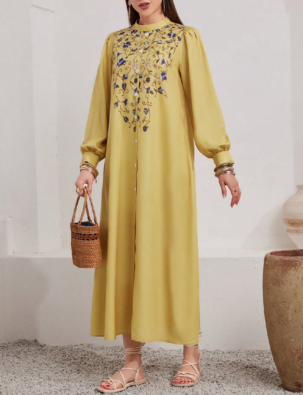 Rochie lunga SHEIN, galben