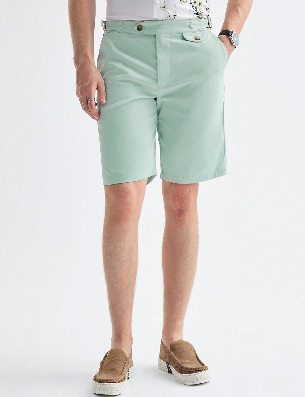 Pantaloni scurti SHEIN, verde