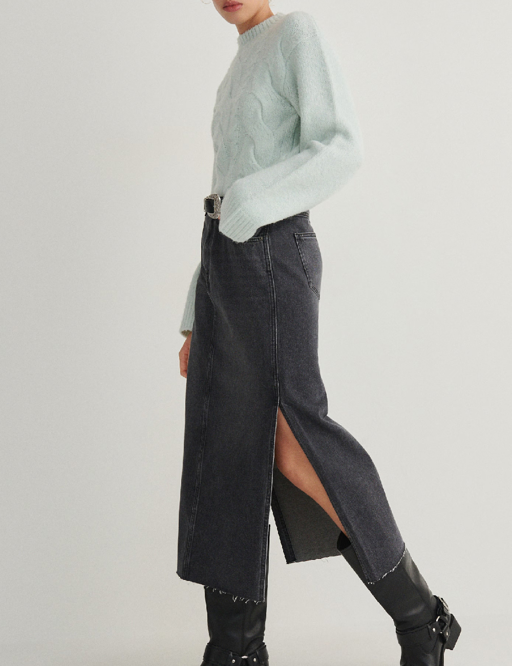 Pulover Reserved, verde deschis - 1 | YEO