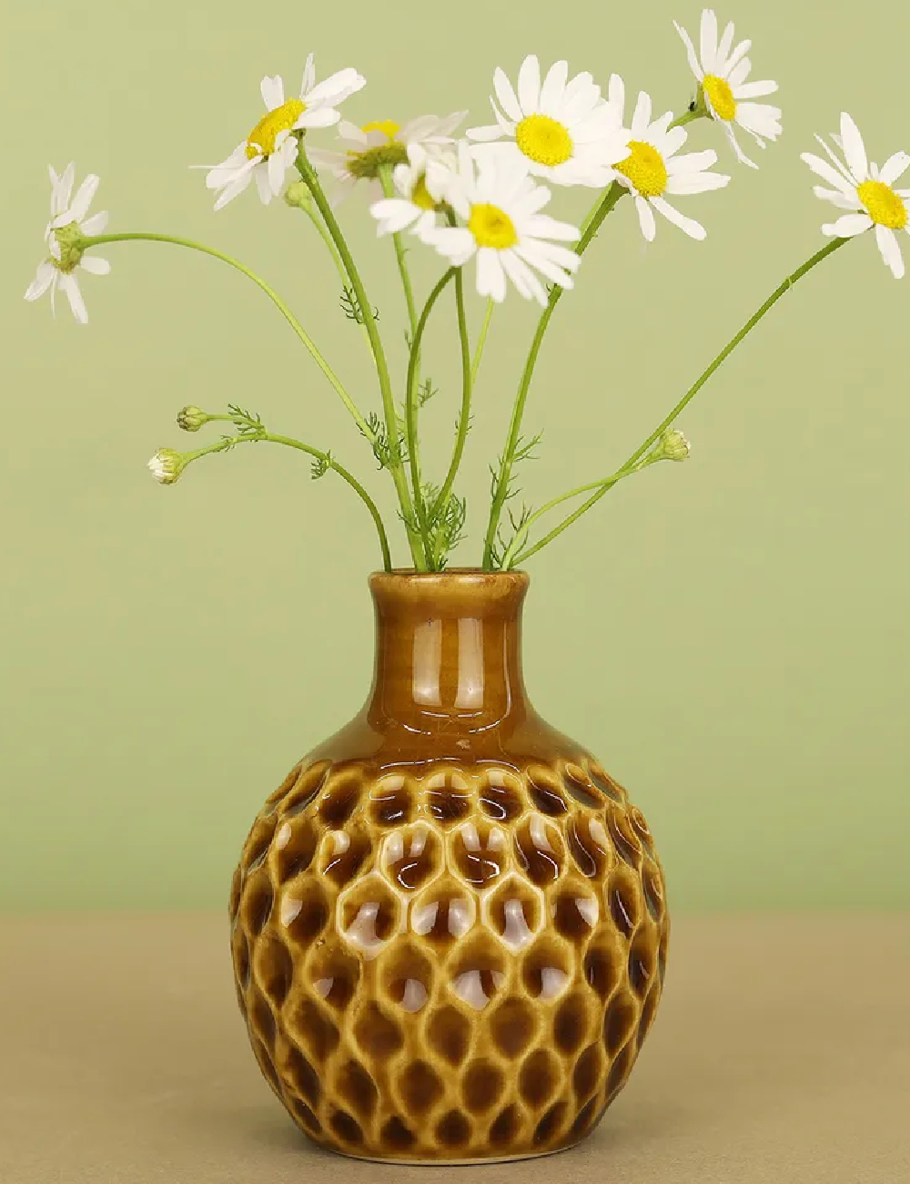 Mini vaza Home Accents, maro