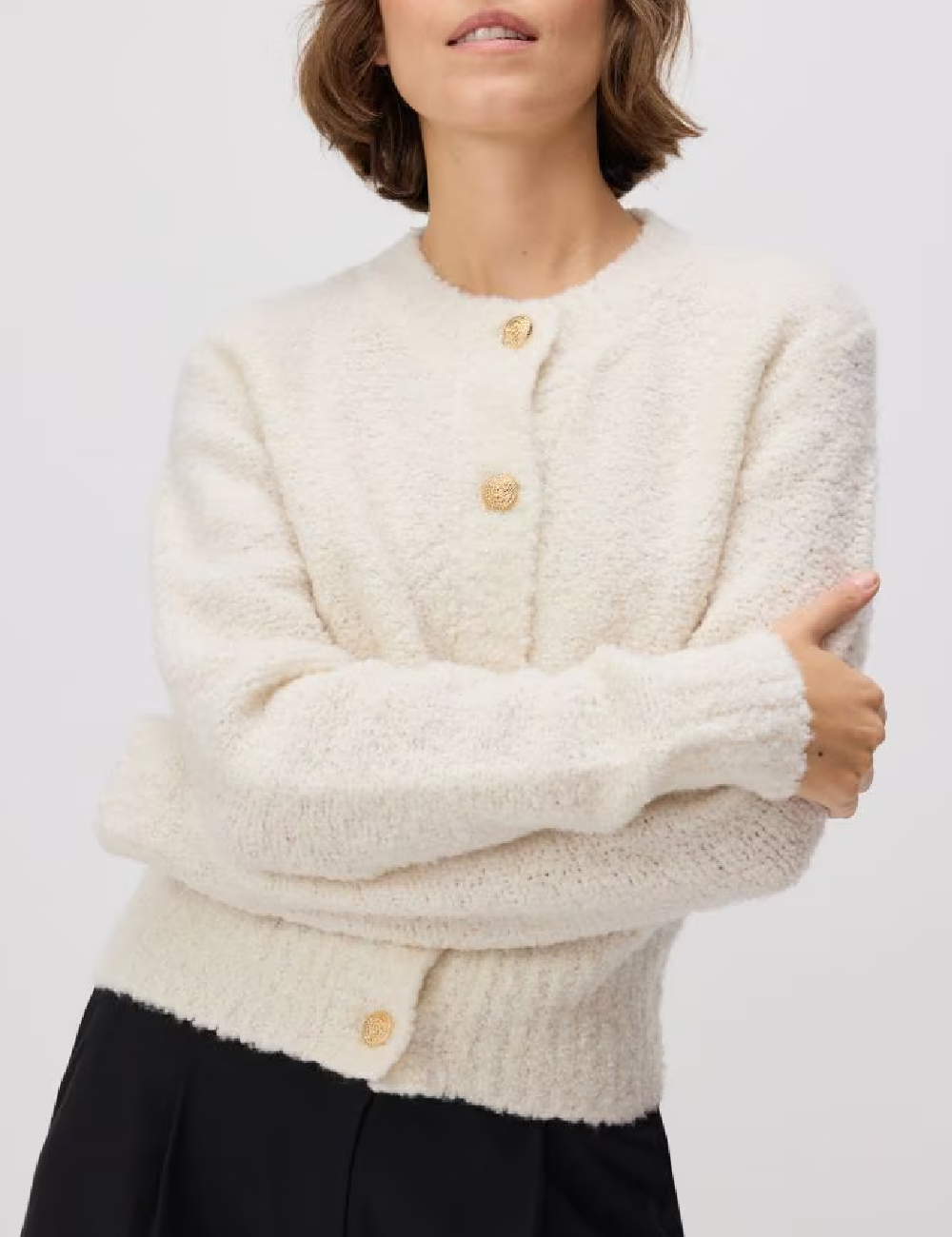 Cardigan Reserved, ecru