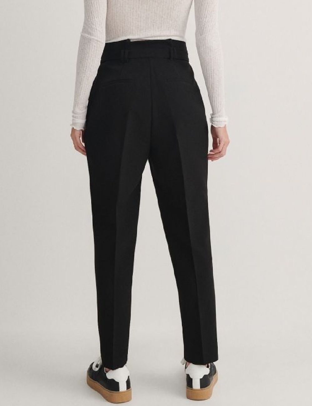 Pantaloni Reserved, negru - 1 | YEO