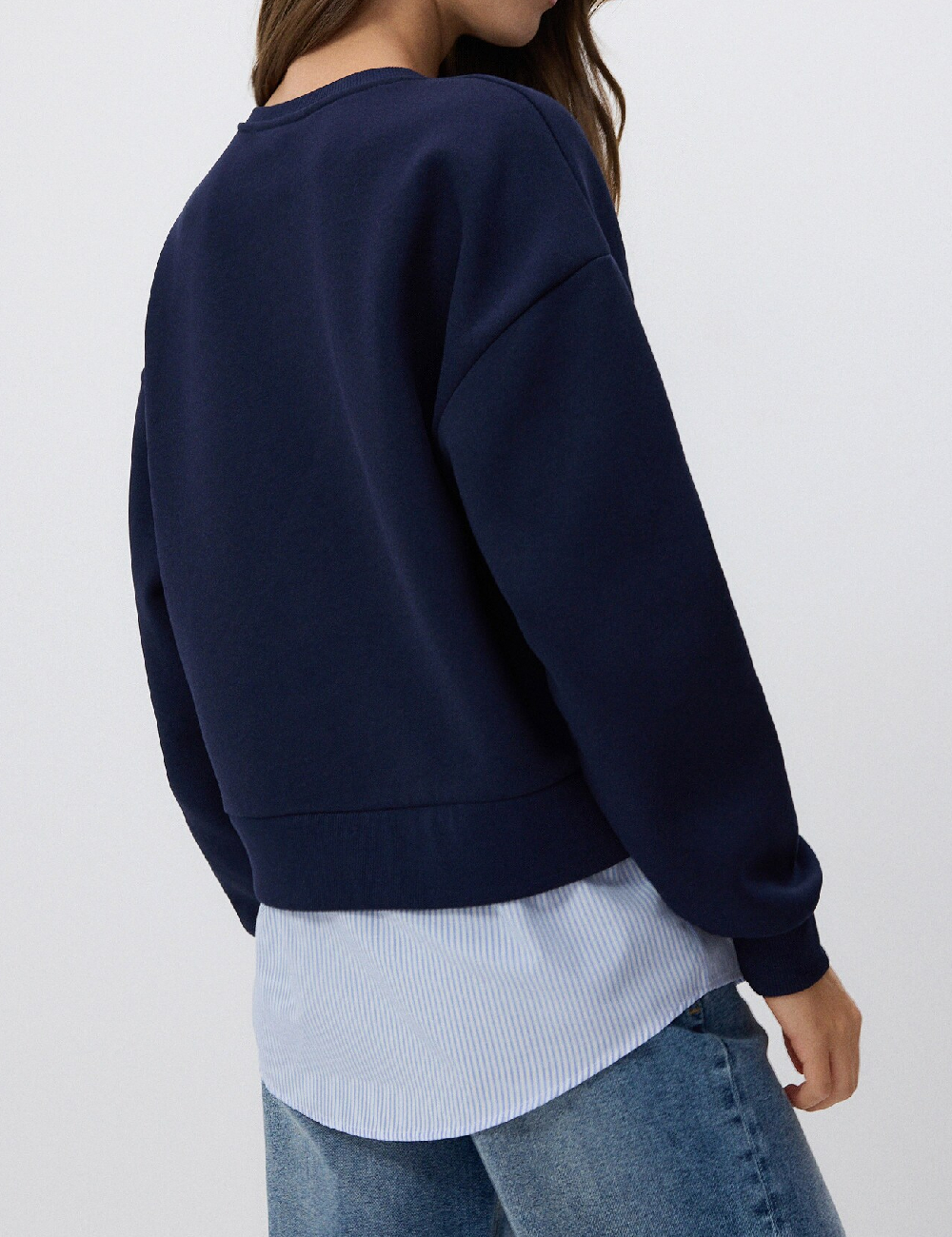 Bluza Reserved, bleumarin inchis - 1 | YEO