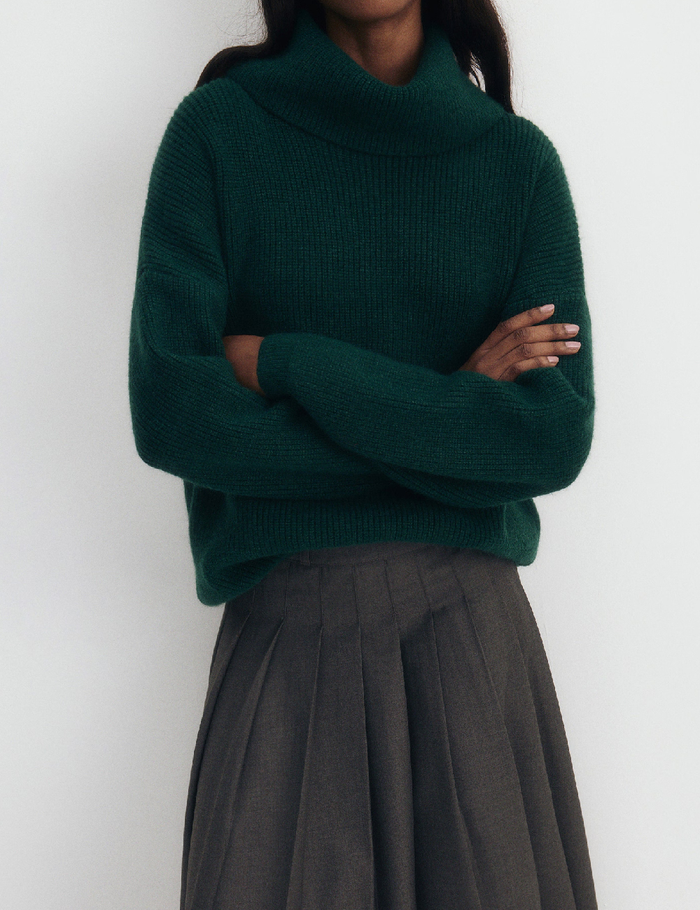 Pulover Reserved, verde - 1 | YEO