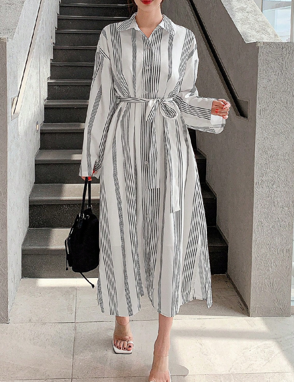 Rochie lunga Dazy, alb