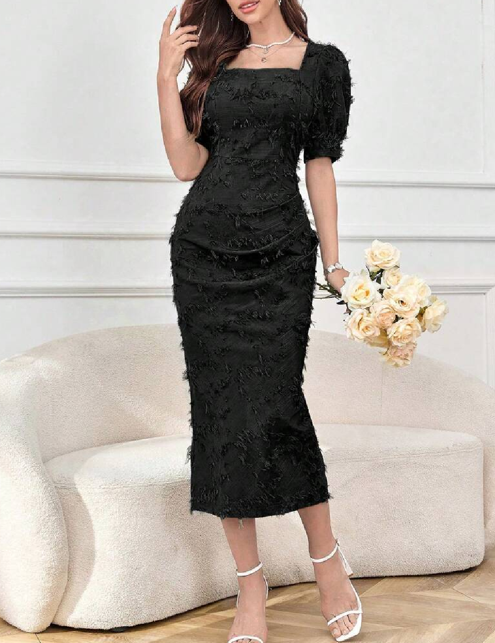 Rochie medie SHEIN, negru