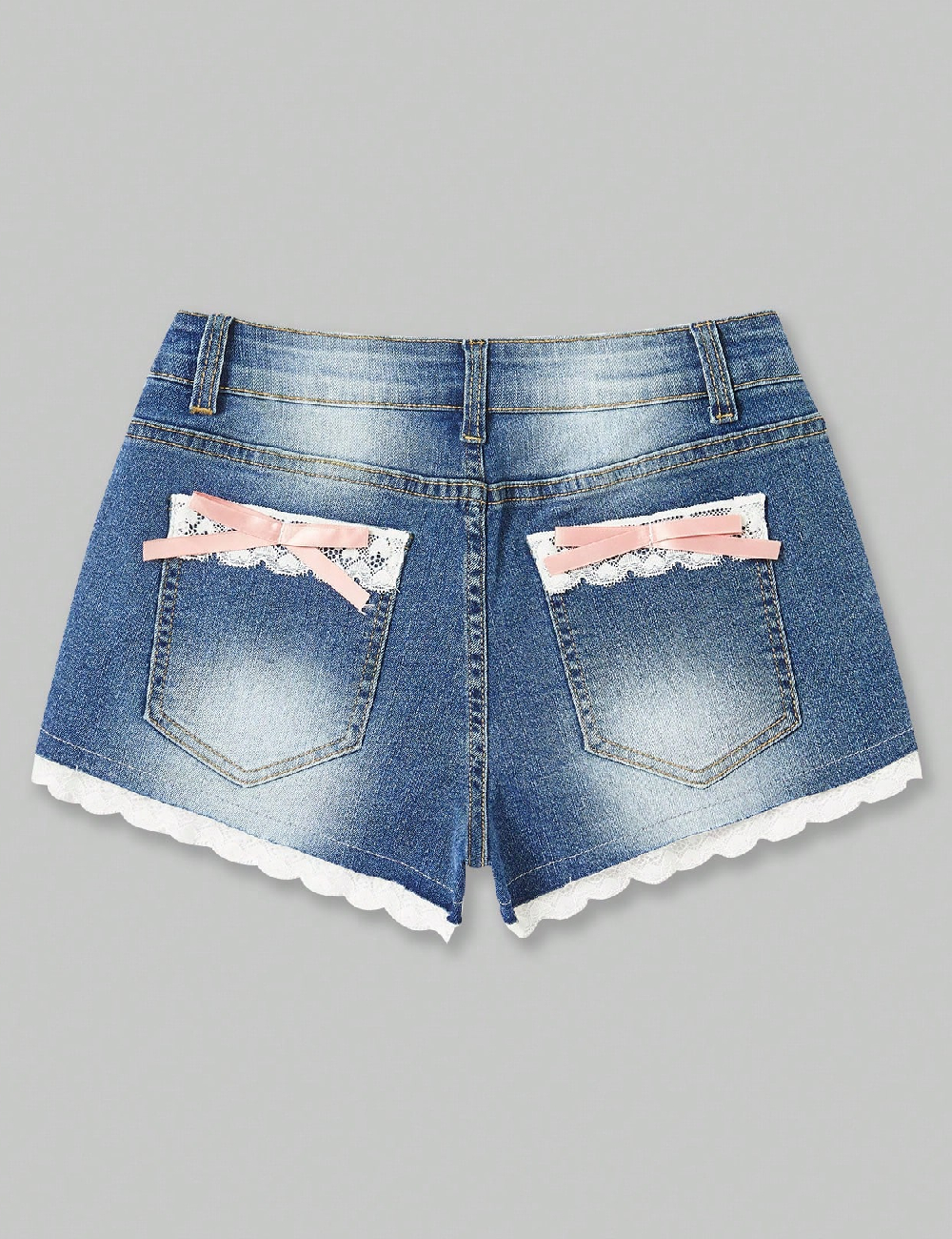 Pantaloni scurti Romwe, albastru - 1 | YEO
