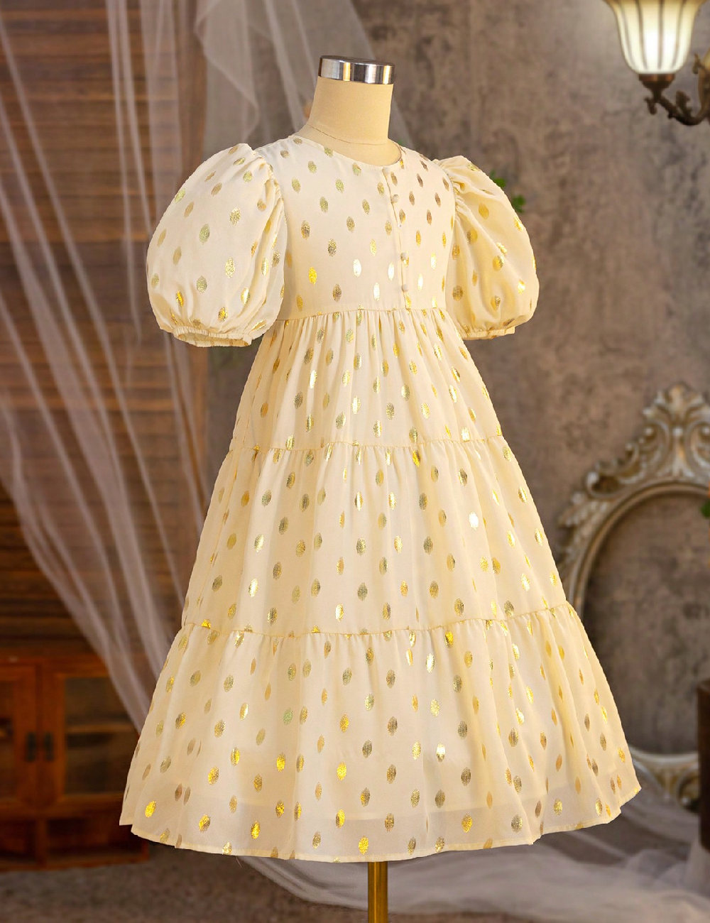 Rochie Shein Kids, crem
