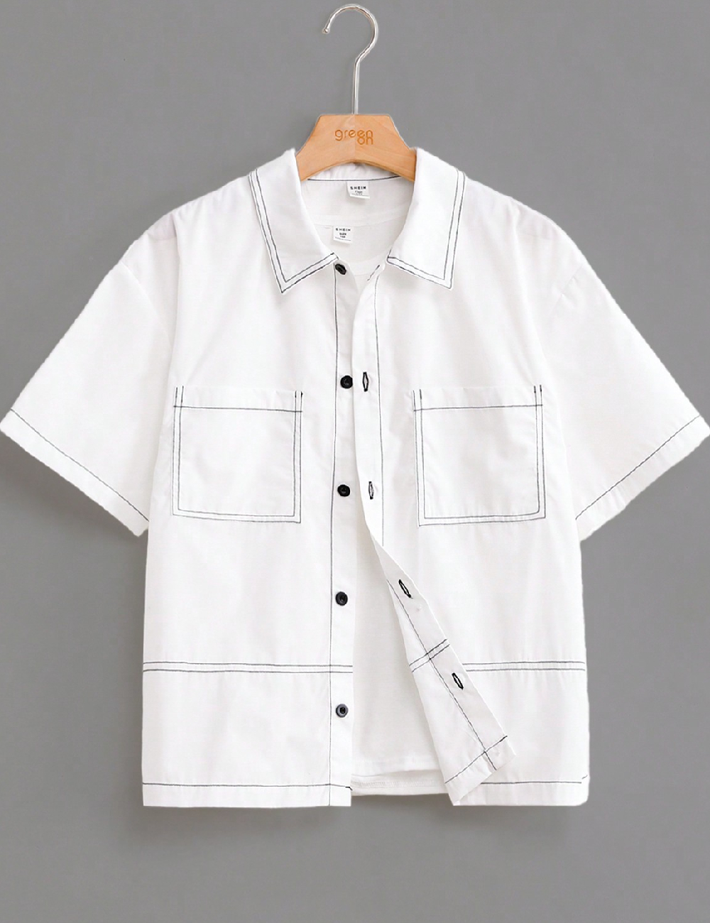 Camasa Shein Kids, alb