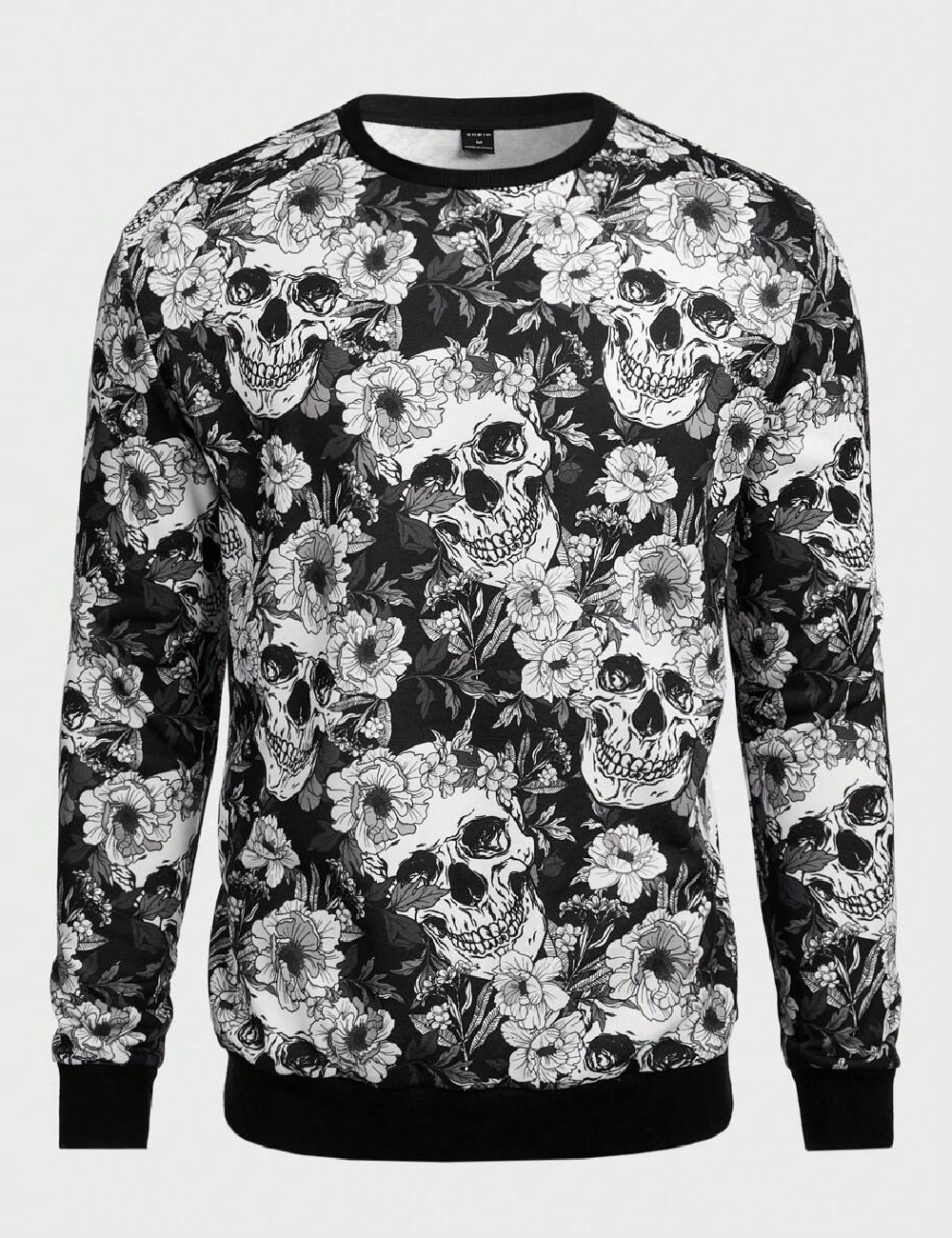 Bluza SHEIN, alb/negru