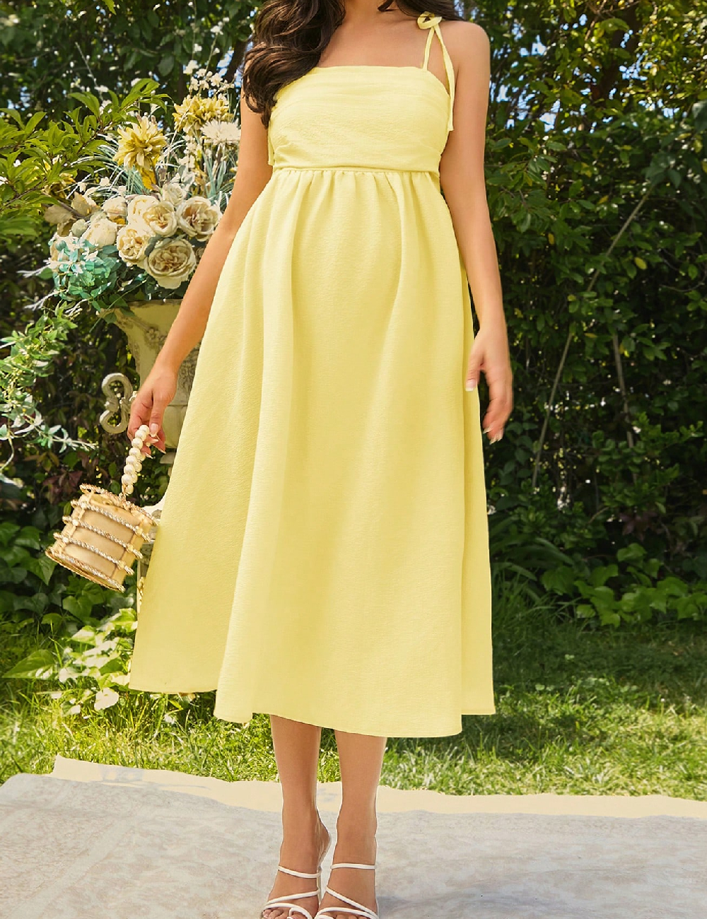 Rochie medie SHEIN, galben