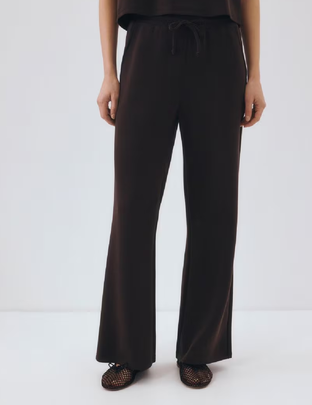 Pantaloni Reserved, maro - 1 | YEO