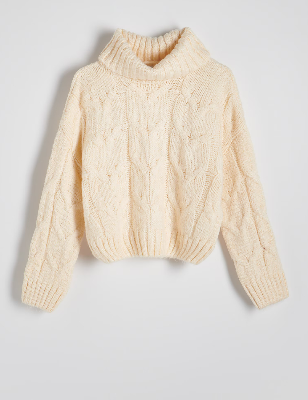 Pulover Reserved, crem - 1 | YEO
