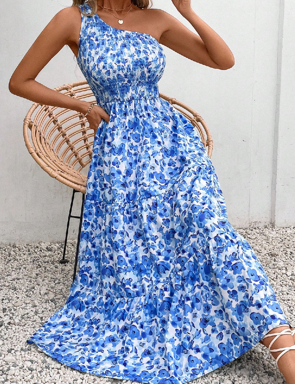 Rochie lunga SHEIN, albastru