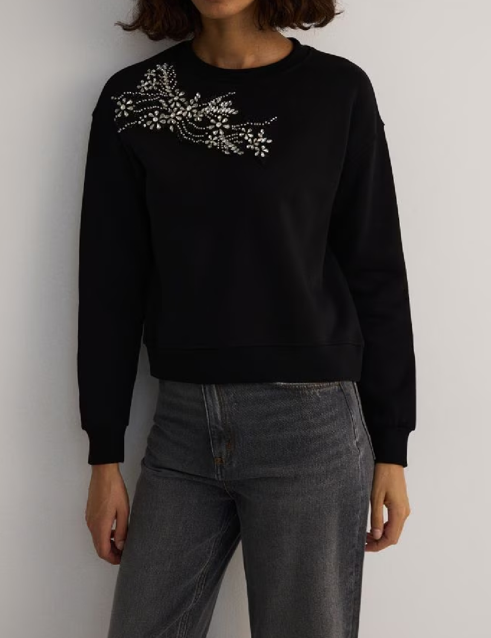 Bluza Reserved, negru - 1 | YEO