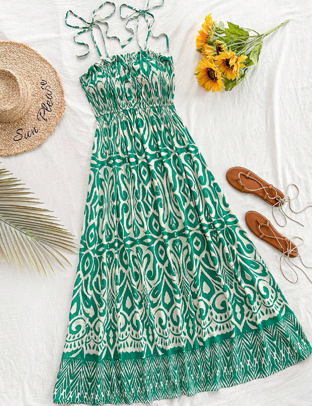 Rochie lunga SHEIN, verde